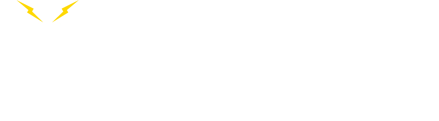 White logo with text
